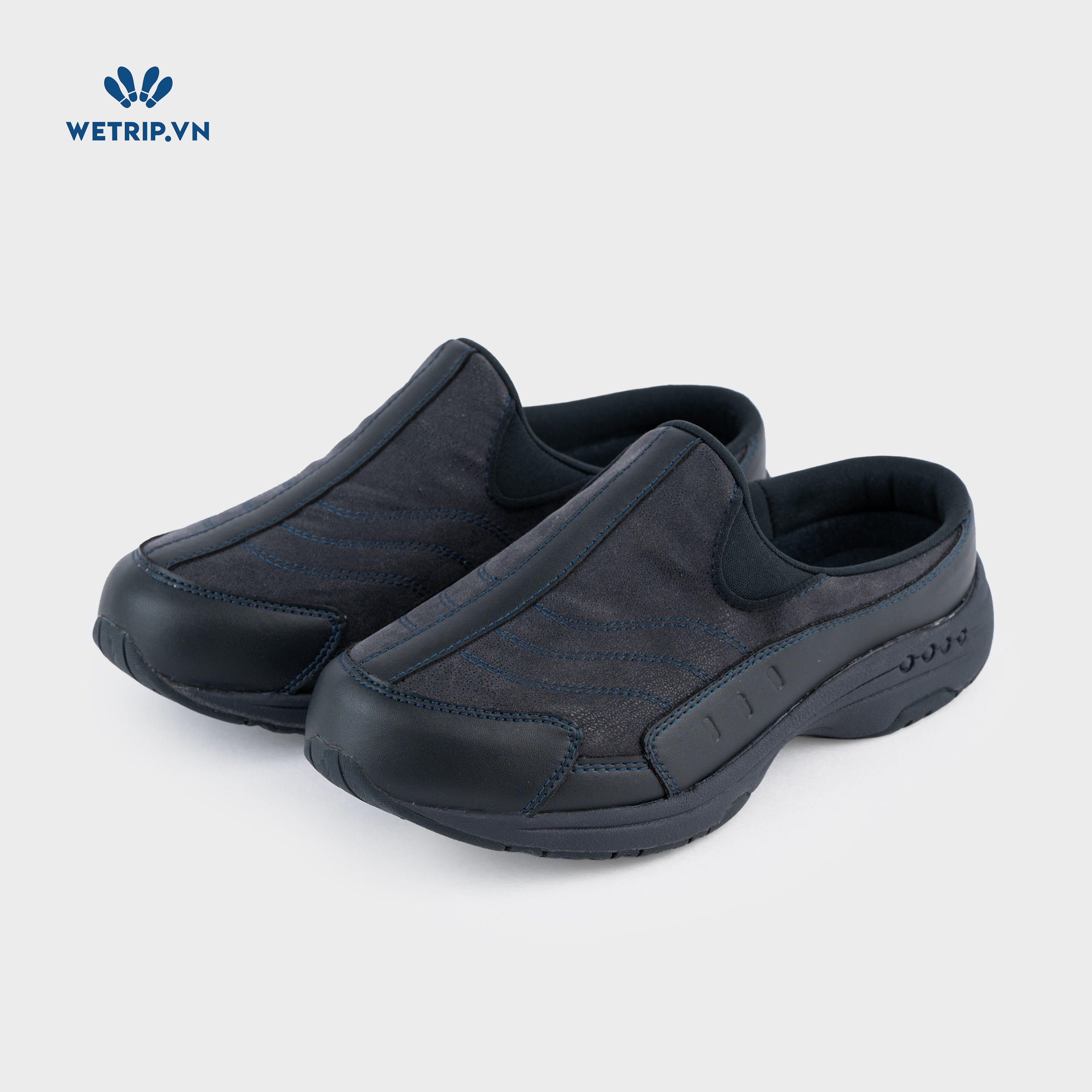 Traveltime clogs Easy Spirit (Đen chỉ xanh) Mã GL-EAS-003-G13
