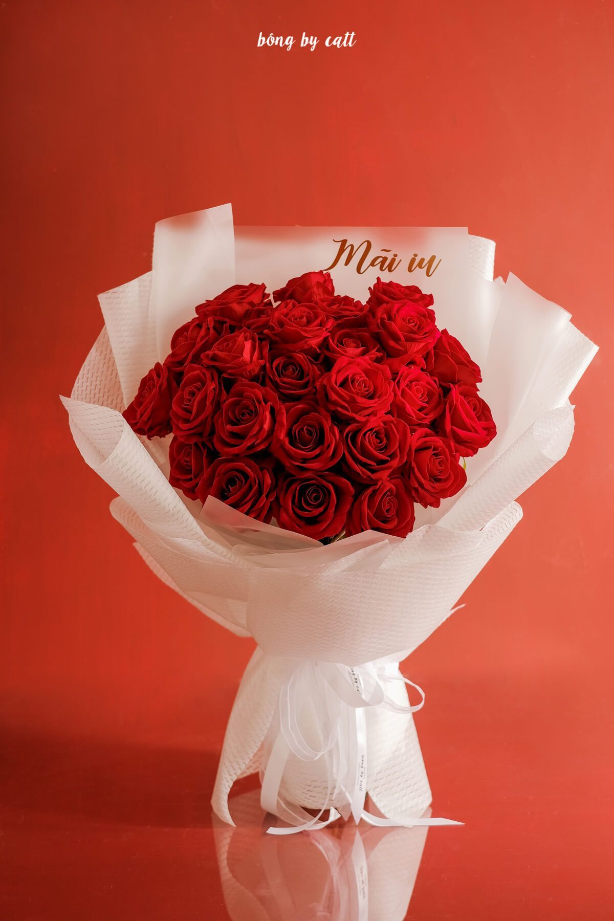 Bouquet - Love rosy trắng 25