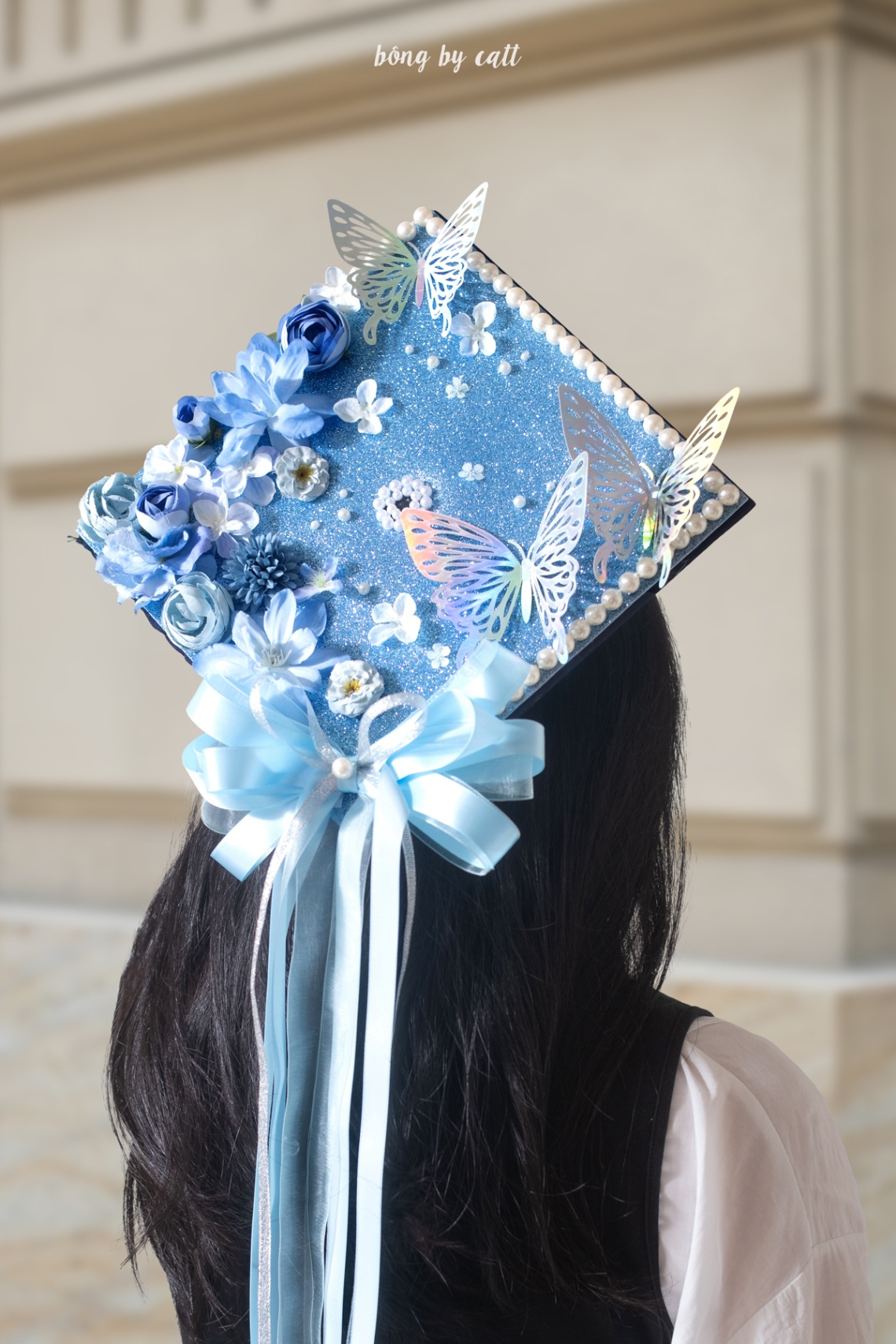 Flower Hat - Blue Sky