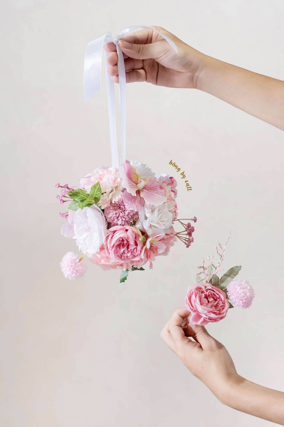 Wedding bouquet - Soft Light - set