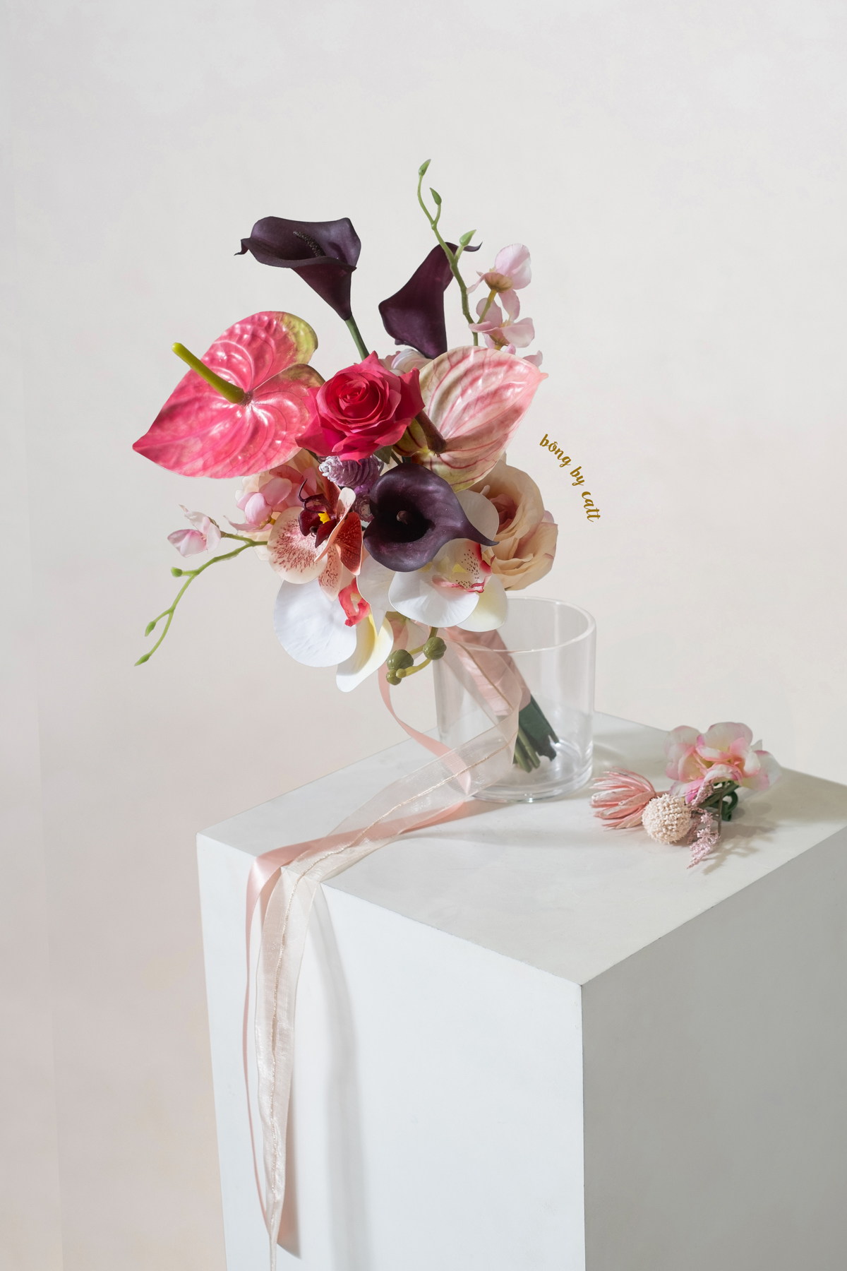 Wedding bouquet - Roselin - set
