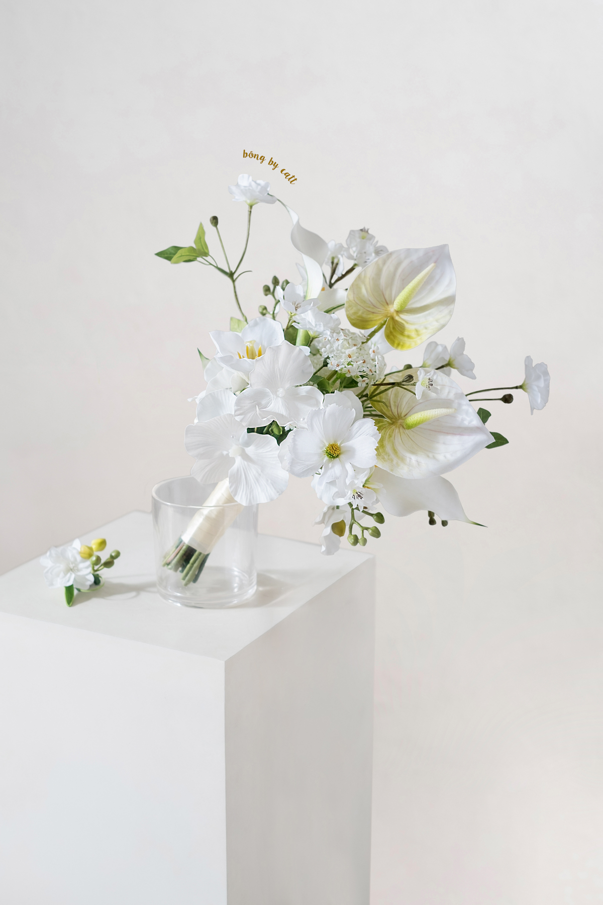 Wedding bouquet - White Lagoon - Set