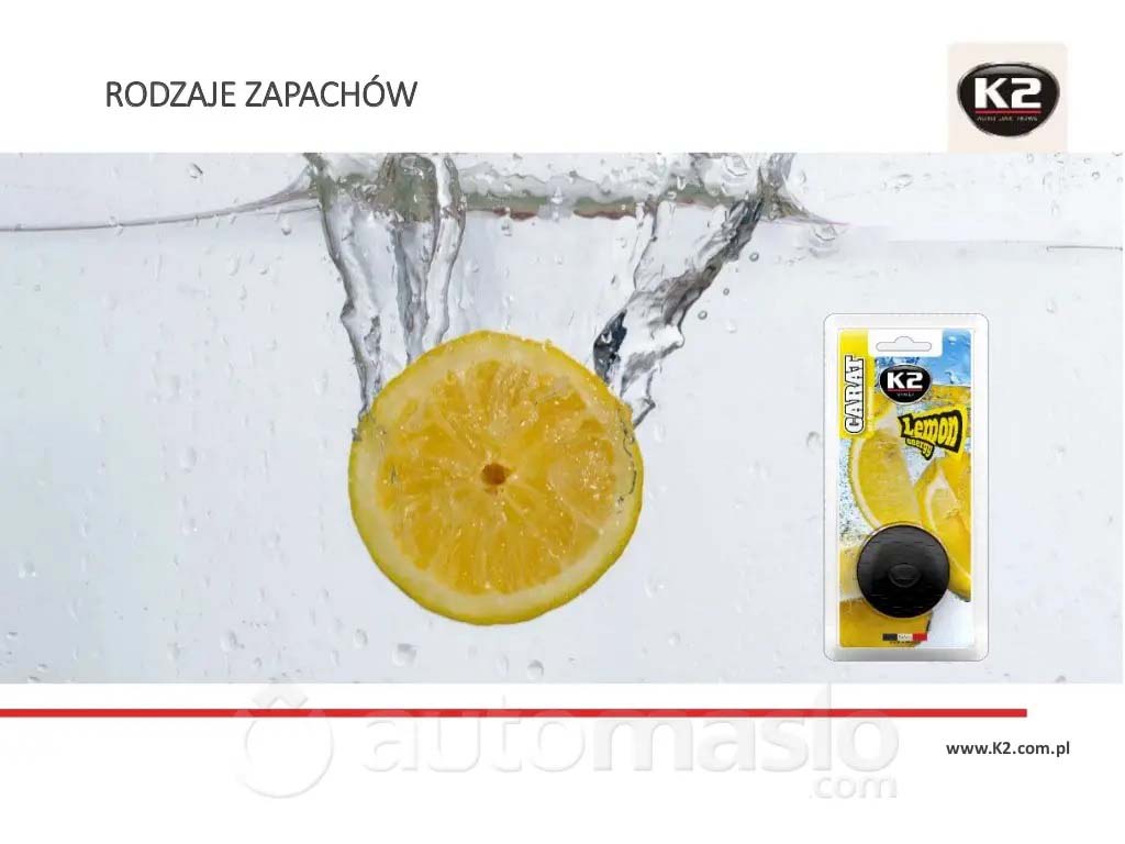 K2 CARAT LEMON ENERGY - TINH DẦU TREO TRÊN ĐIỀU HÒA XE HƠI HƯƠNG CHANH - K8
