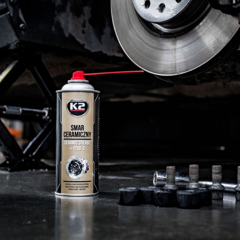 K2 CERAMIC GREASE 400 ML - CHAI XỊT MỠ BÔI TRƠN CHỊU NHIỆT LÊN ĐẾN 1.200°C - K90