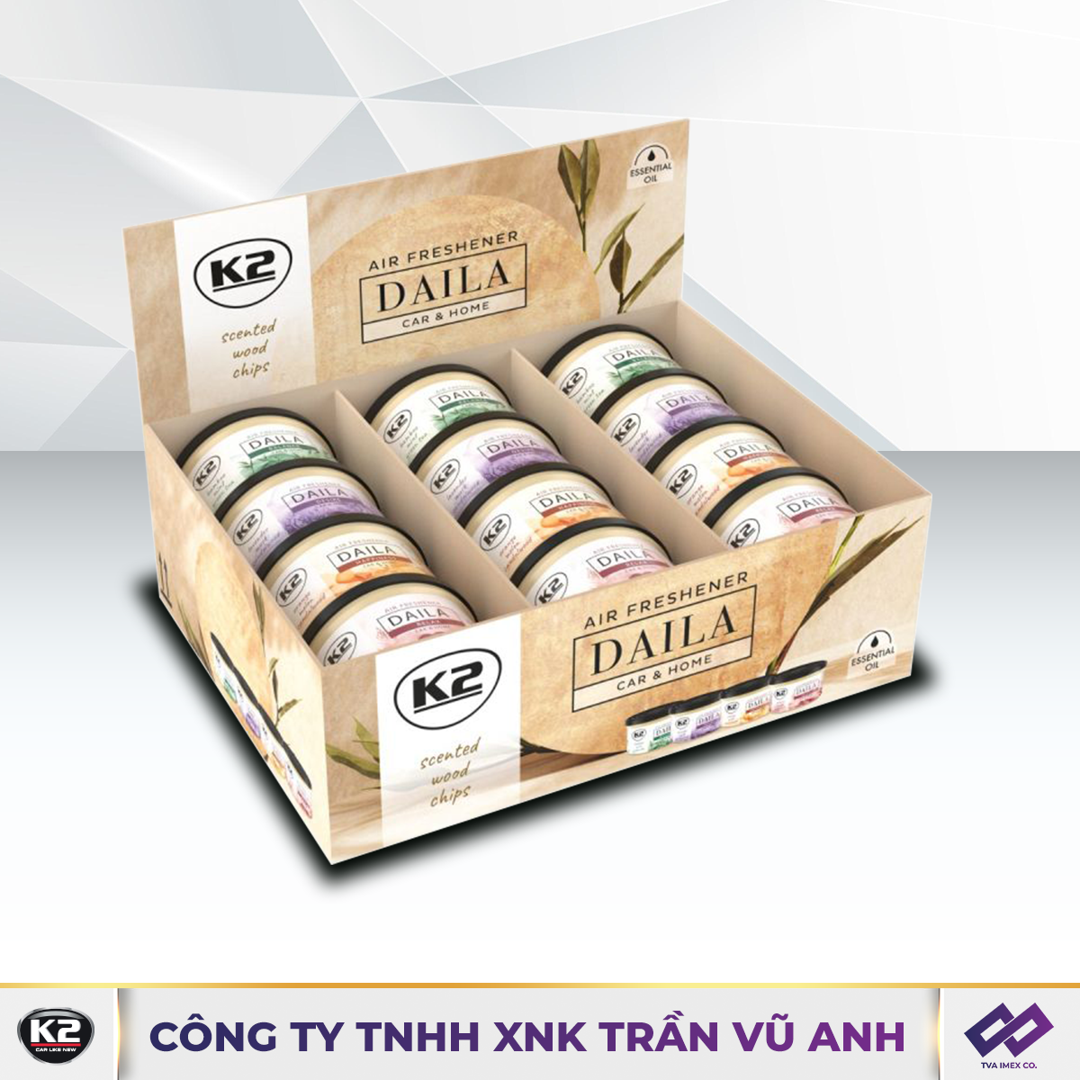 K2 DAILA MIX 30g - HỘP GỖ THƠM TỪ TINH DẦU THIÊN NHIÊN - K108