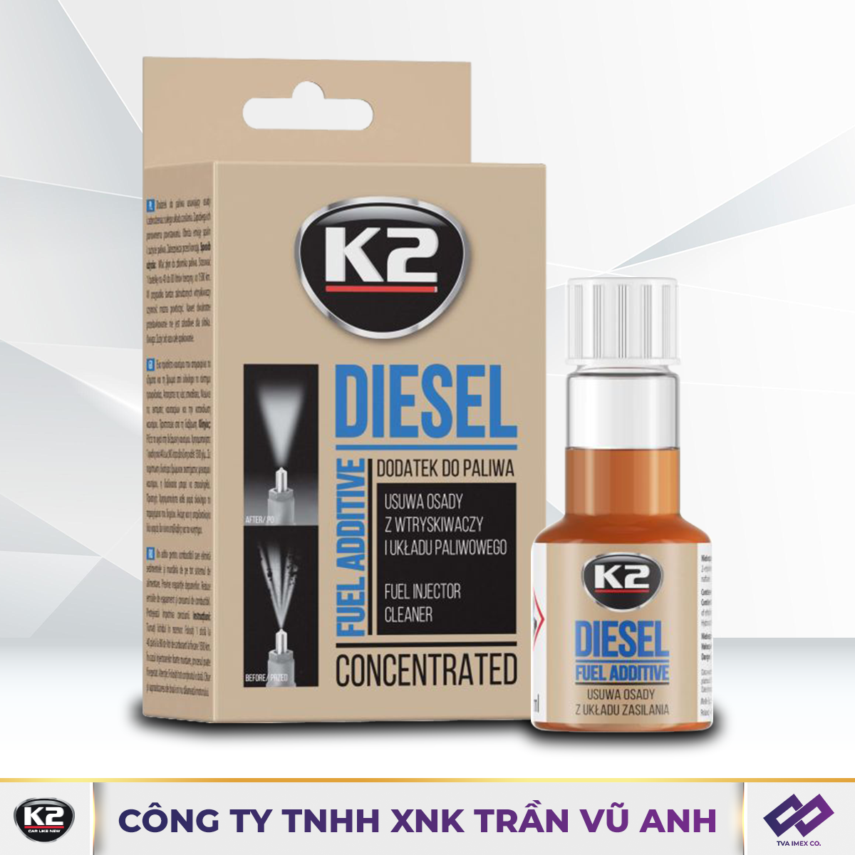 K2 DIESEL 50ML - VỆ SINH KIM DẦU - K12