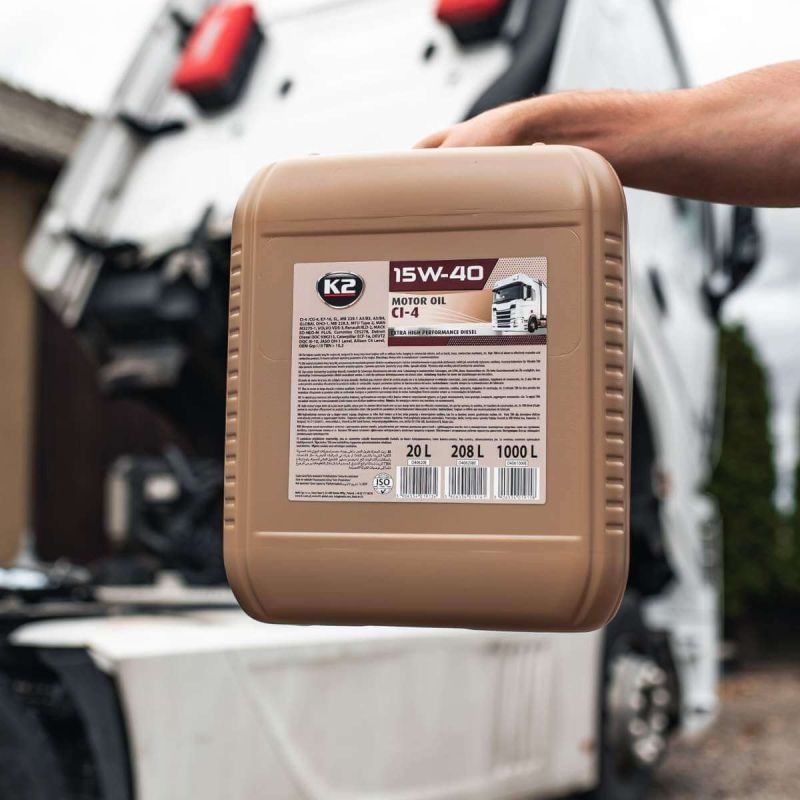 K2 MOTOR OIL 15W-40 CI-4 20L - NHỚT XE TẢI - K100