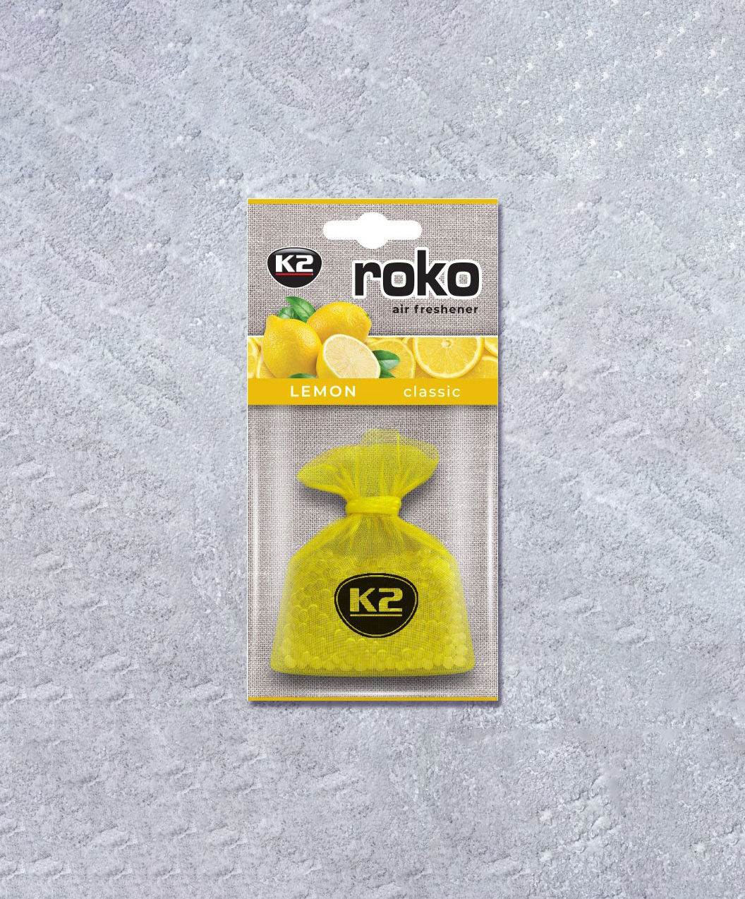 K2 ROKO LEMON 20G - TÚI THƠM HƯƠNG CHANH TREO Ô TÔ - K20