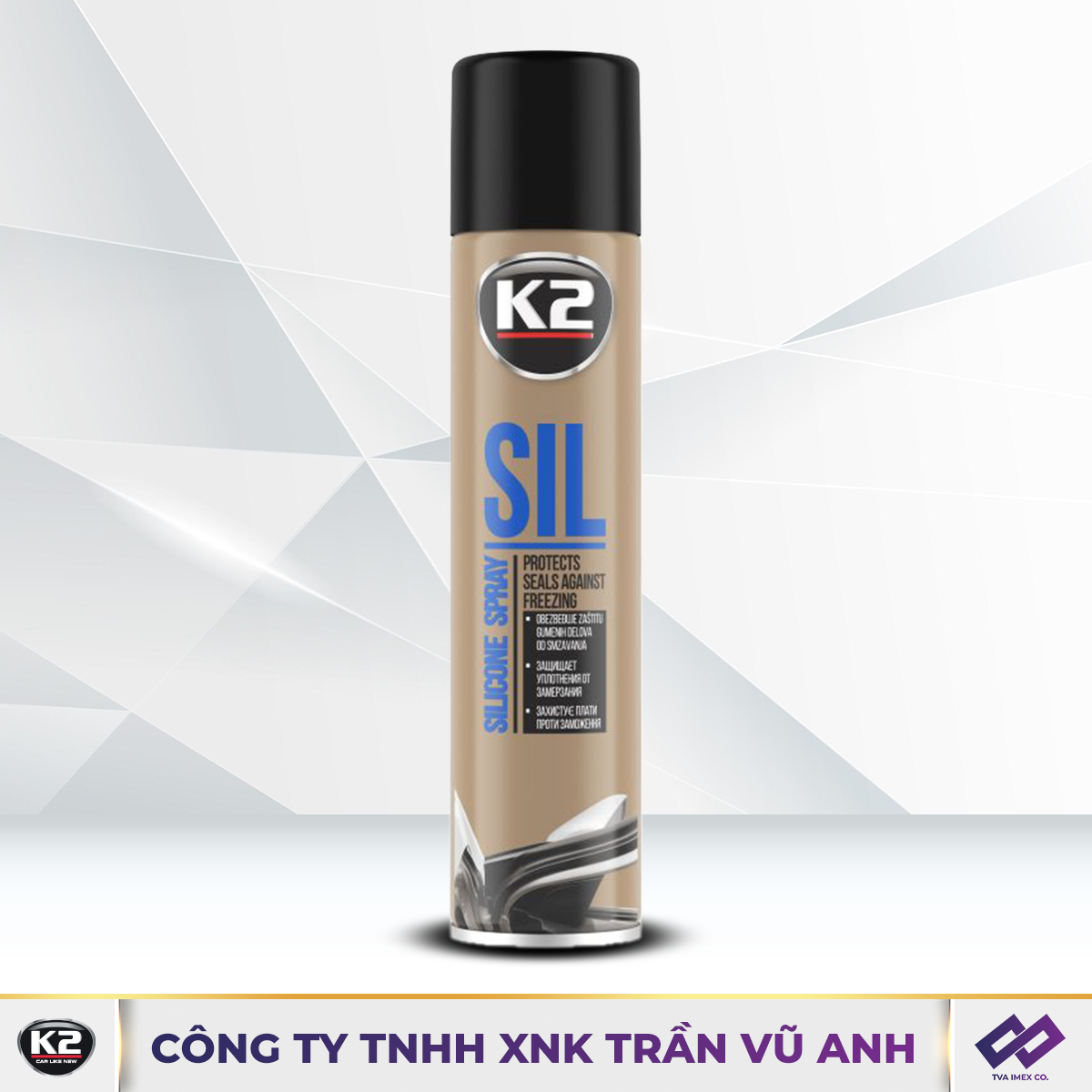 K2 SIL 300ML - BÌNH XỊT SILICON KHÔNG MÙI CHỐNG TRẦY CHI TIẾT CAO SU - K65