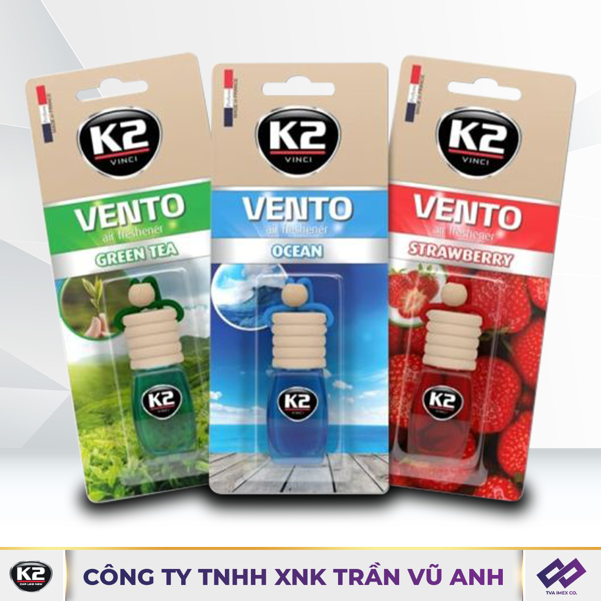 K2 VENTO MIX - TINH DẦU TREO XE HƠI NHIỀU MÙI - K53