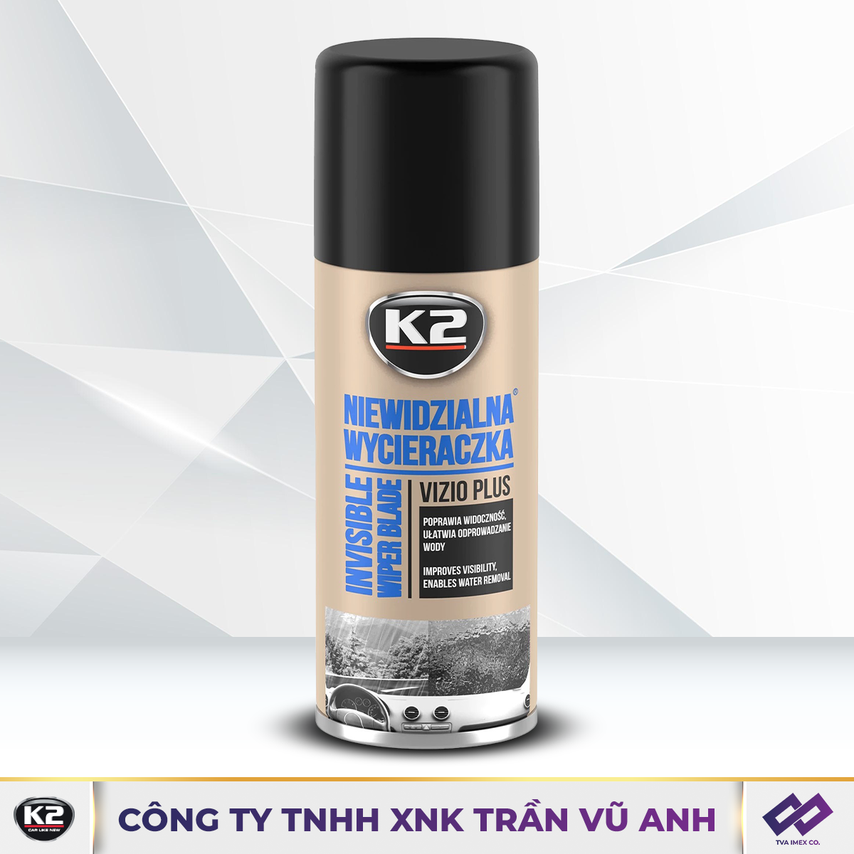 K2 VIZIO AERO 200ML - XỊT KHỬ ĐỌNG NƯỚC TRÊN KÍNH CHẮN GIÓ - K24
