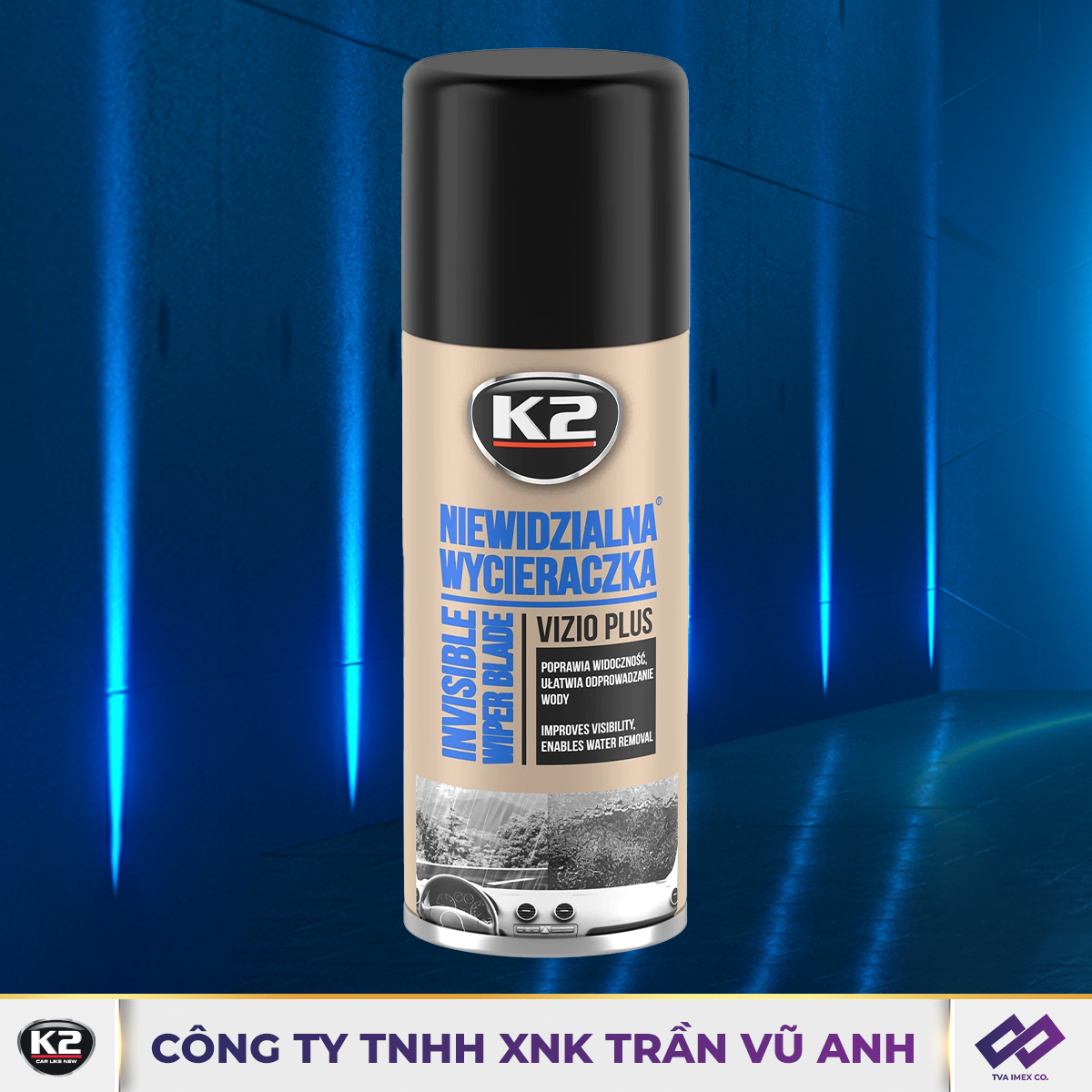 K2 VIZIO AERO 200ML - XỊT KHỬ ĐỌNG NƯỚC TRÊN KÍNH CHẮN GIÓ - K24