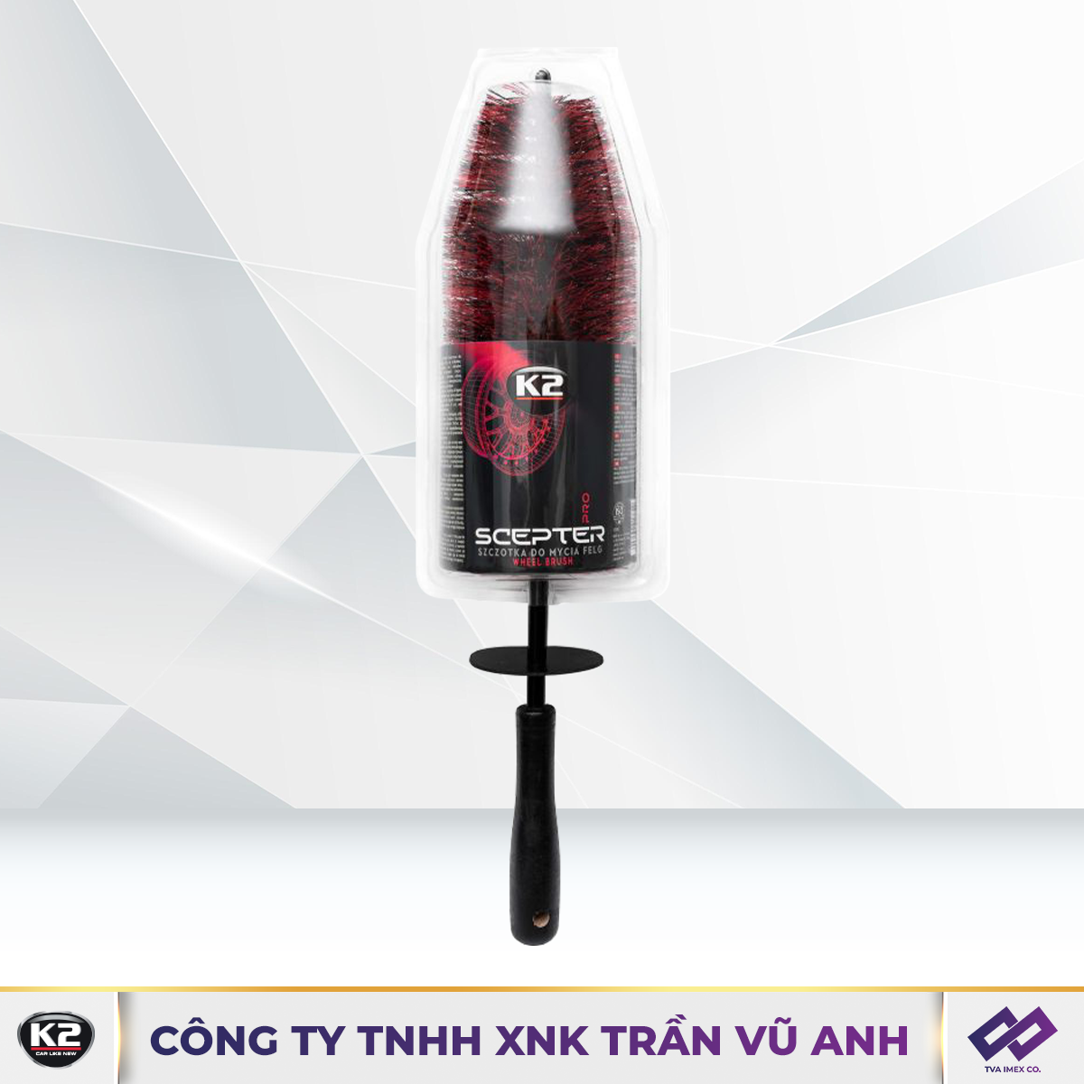 K2 WHEEL SCEPTER - CHỔI LAU/ RỬA MÂM XE CHỐNG TRẦY - K60