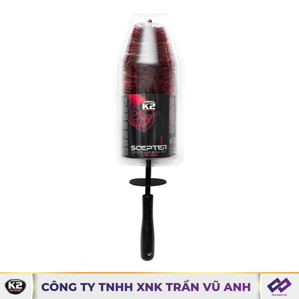 K2 WHEEL SCEPTER - CHỔI LAU/ RỬA MÂM XE CHỐNG TRẦY - K60