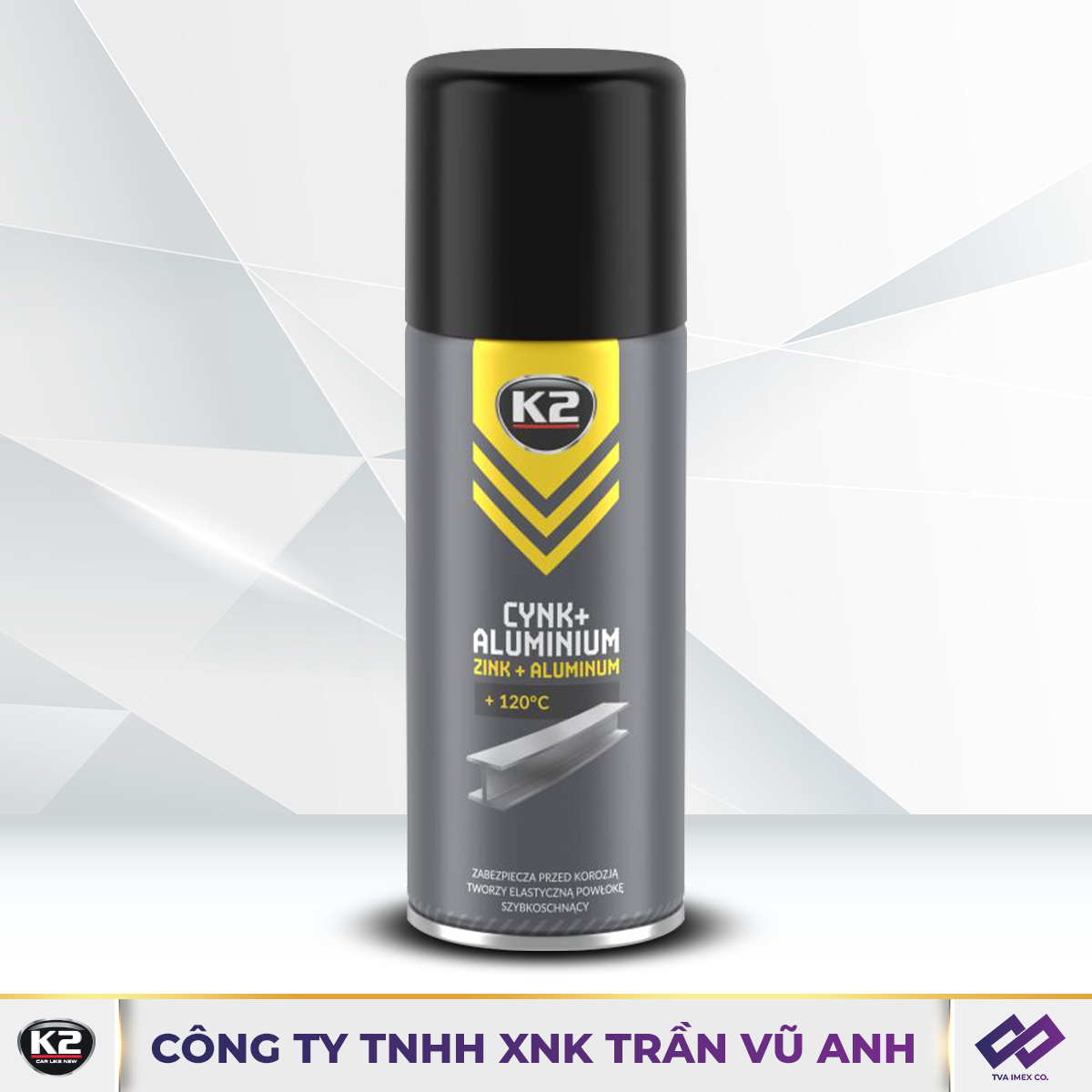 K2 ZINK + ALUMINUM 400ML - PHỦ KẼM ỐNG BÔ - K26