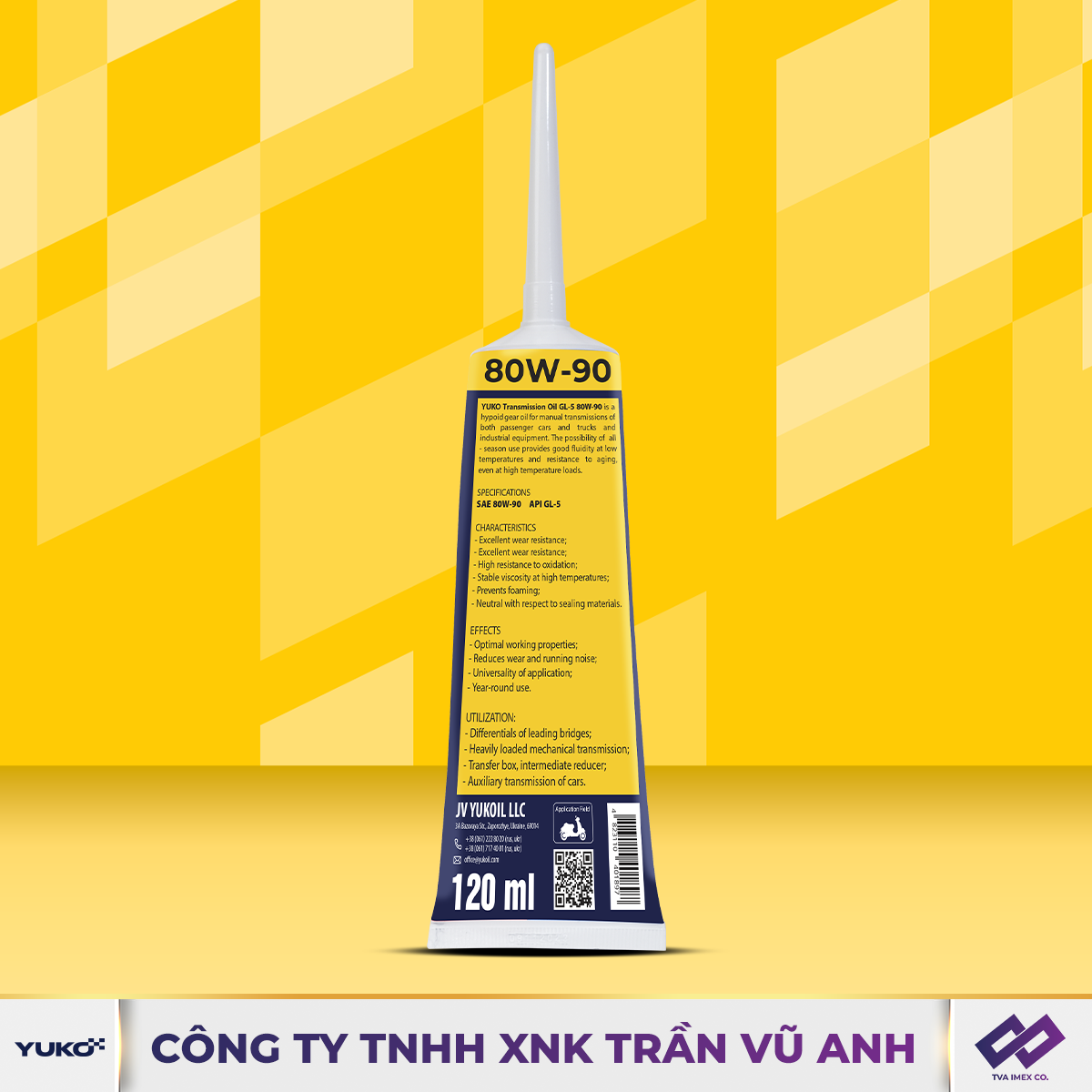 YUKO TRANMISSION OIL 80W90 GL-5 120ML