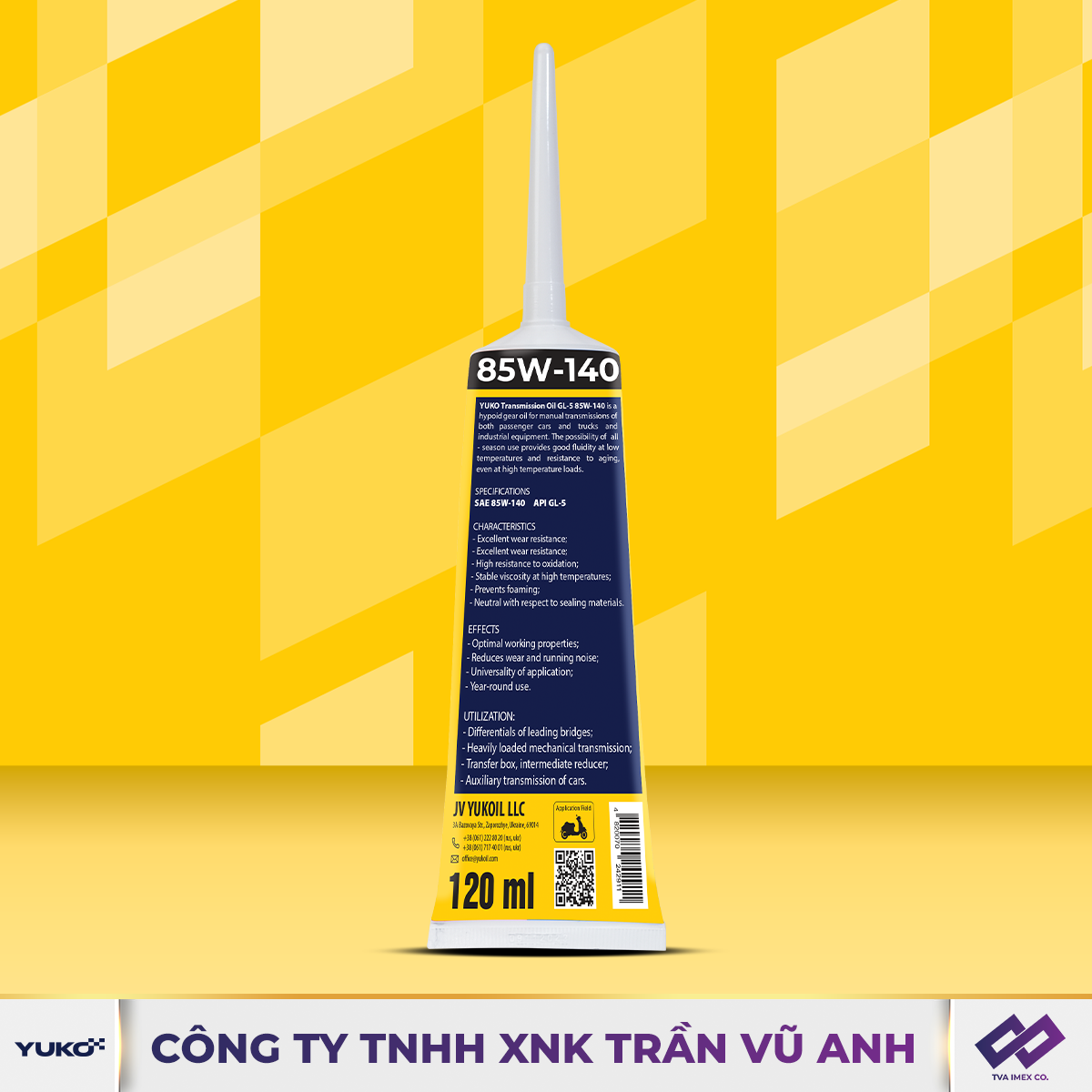 YUKO TRANMISSION OIL 85W140 GL-5 120ML