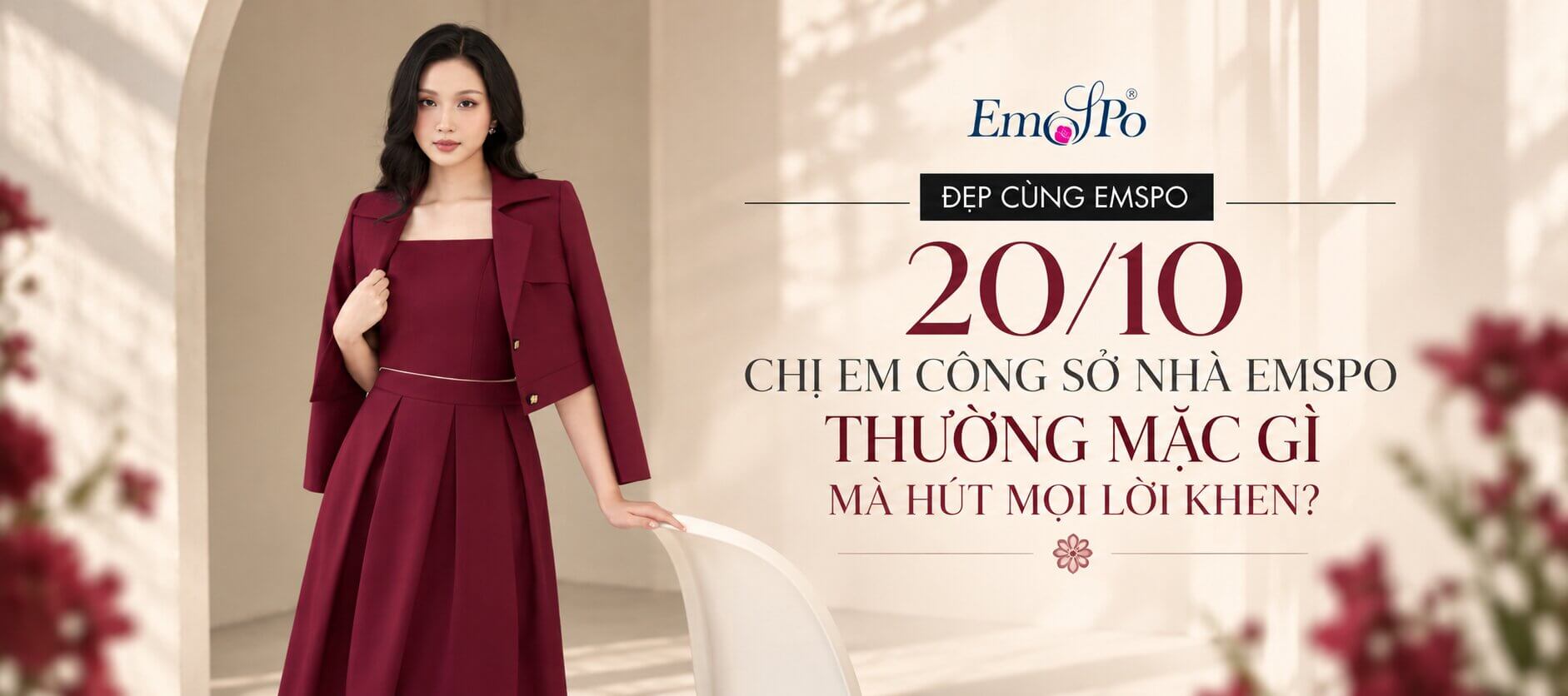20/10 CHỊ EM CÔNG SỞ NHÀ EMSPO THƯỜNG MẶC GÌ MÀ HÚT MỌI LỜI KHEN?
