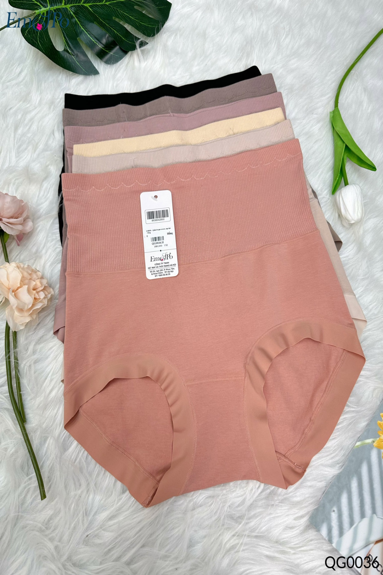 QG0036 - Quần lót gen cotton, cạp tăm