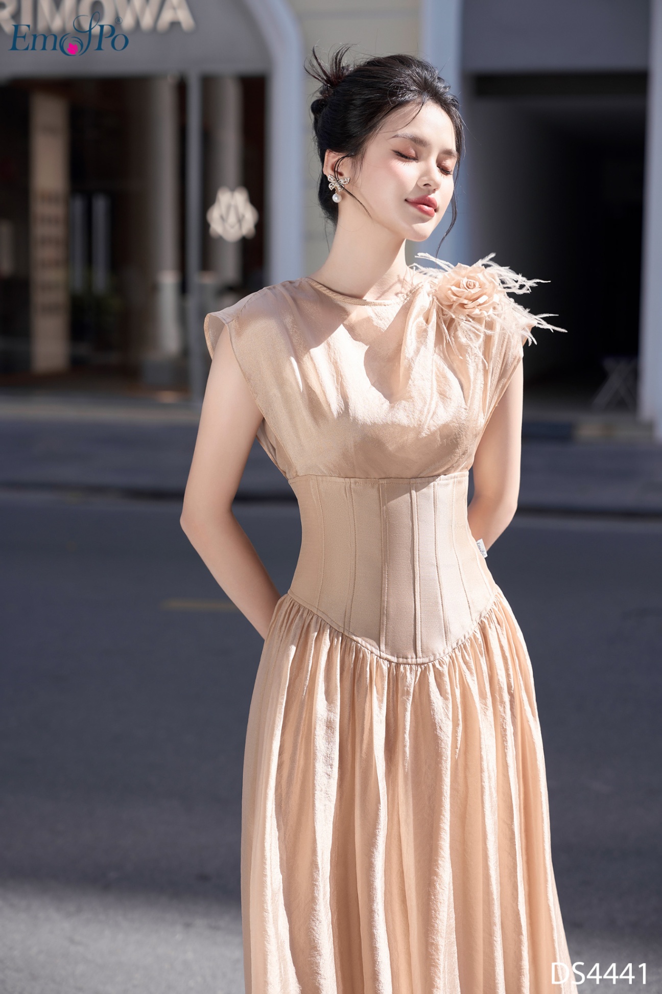 Review Đầm váy công chúa Babydoll khoét lưng thắt nơ xinh xắn phong cách  tiểu thư Hàn Quốc KAZY STORE V011