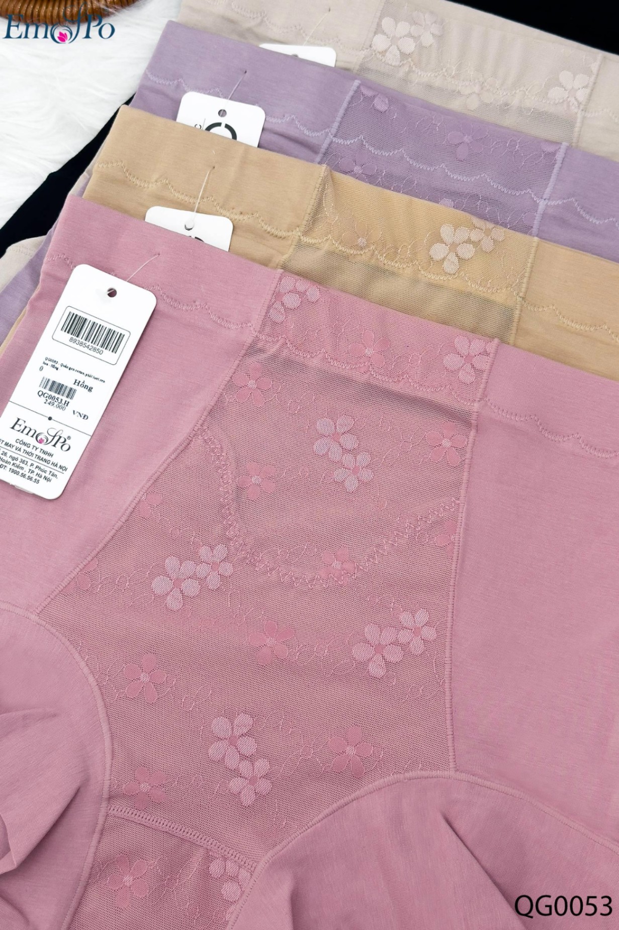 QG0053 - Quần gen cotton, phối lưới ren hoa