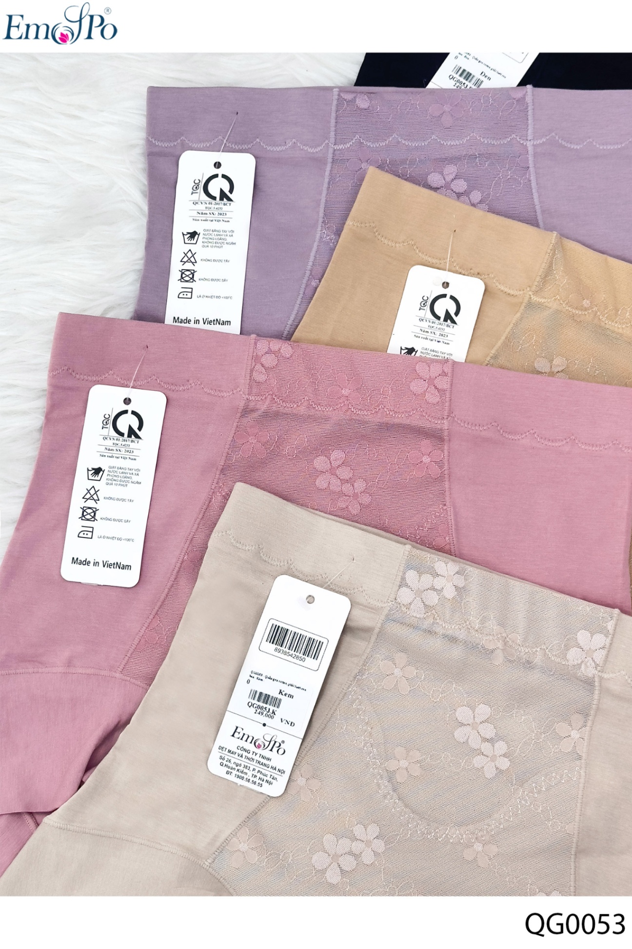 QG0053 - Quần gen cotton, phối lưới ren hoa