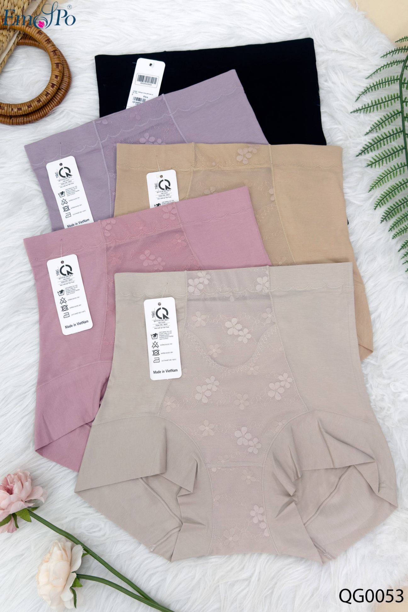 QG0053 - Quần gen cotton, phối lưới ren hoa