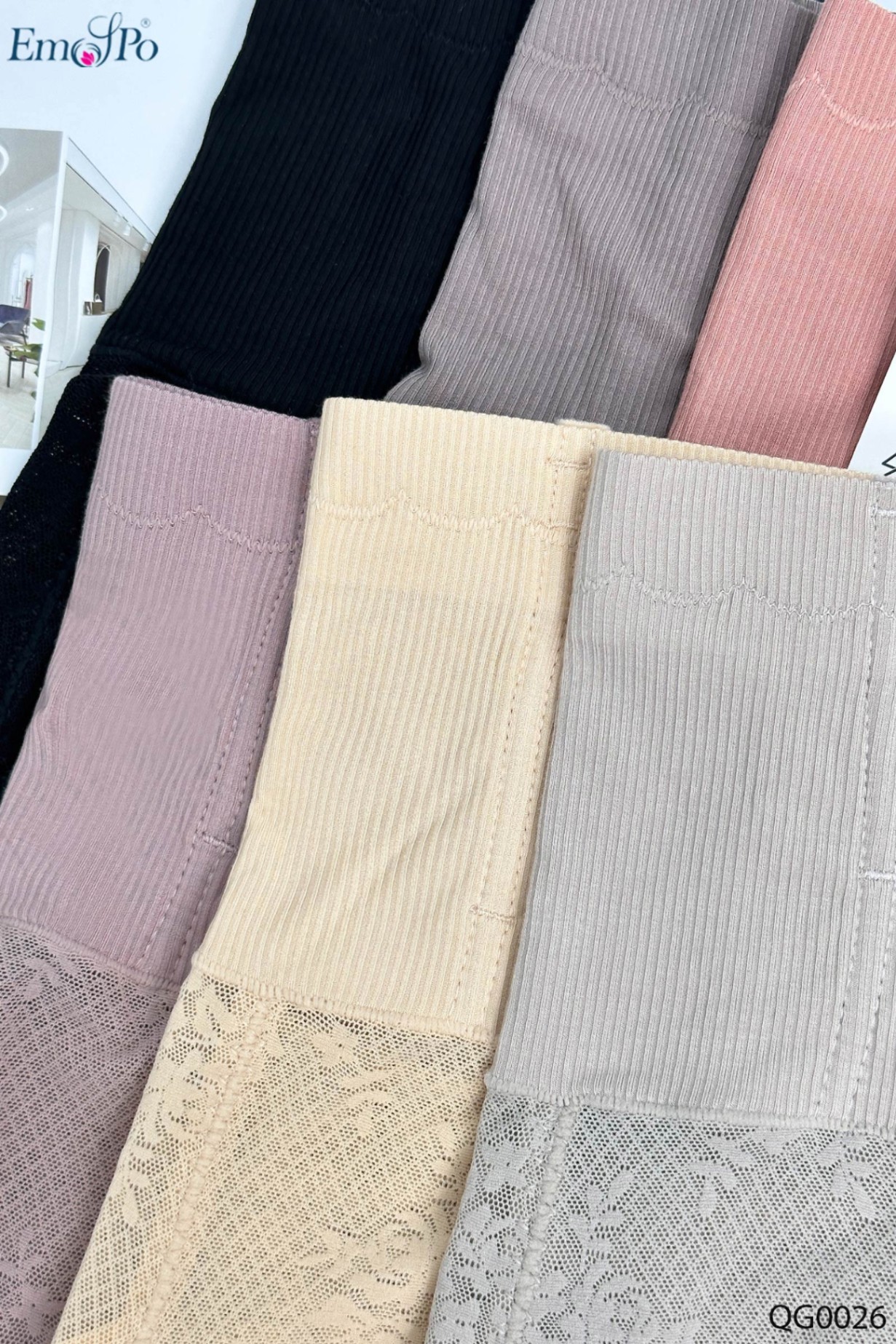 Quần lót gen bụng, ren viền gấu