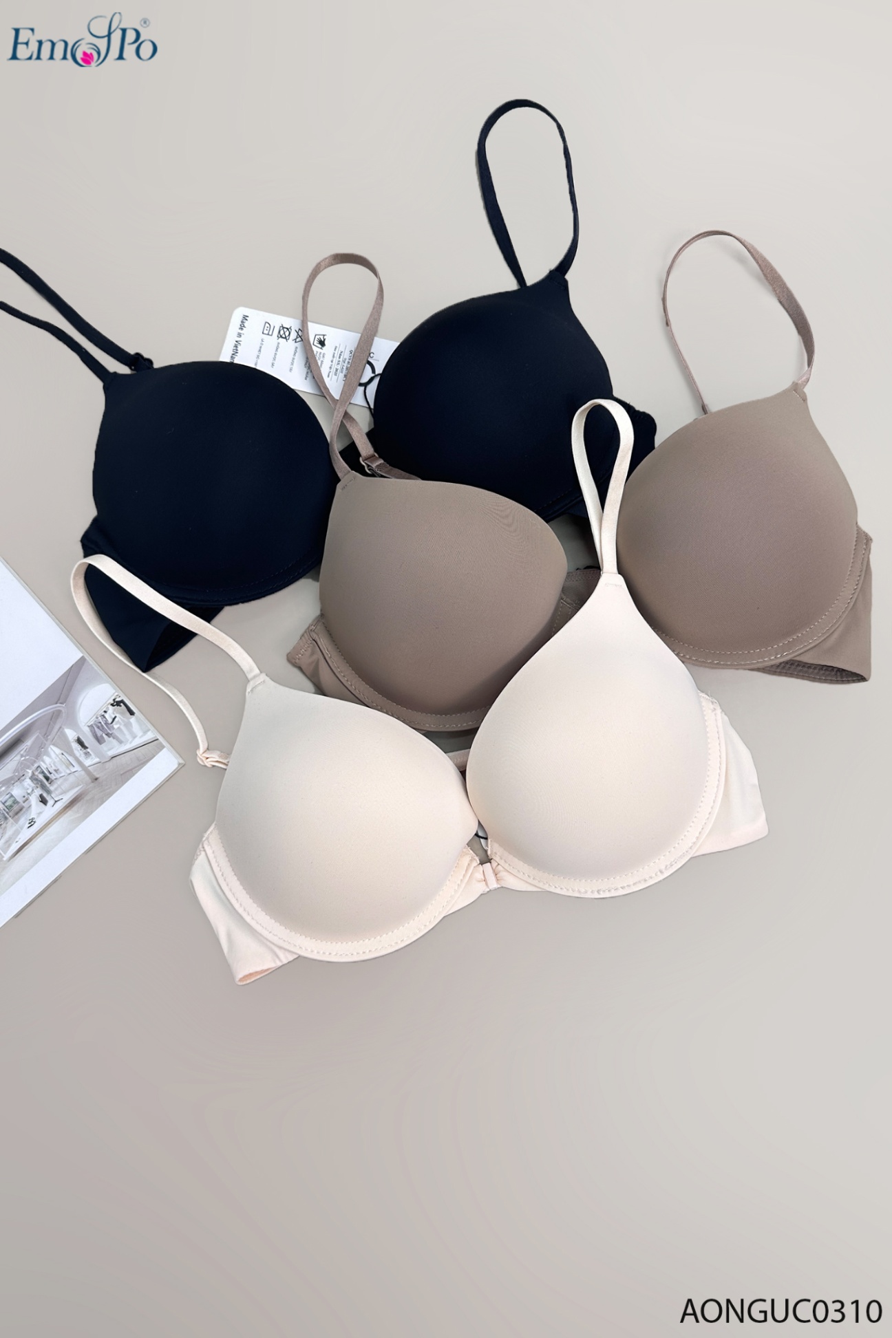 AONGUC0310 - Áo ngực đệm vùa, có gọng, cài trước