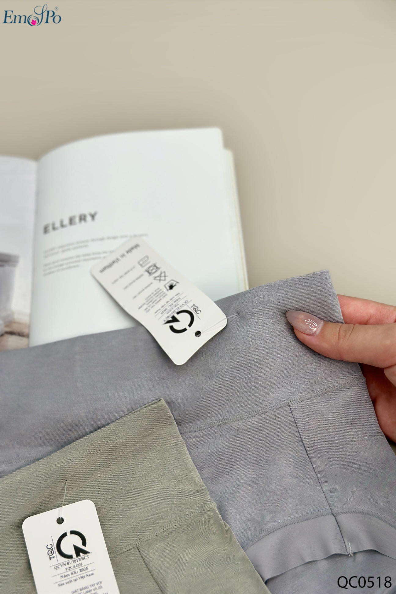 QC0518 - Quần lót cotton trơn, thông hơi, viền thun lạnh