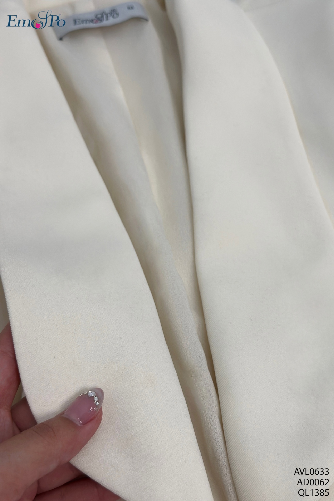 Áo vest cổ bẻ, chiết eo, cài cúc, đi bộ AD0062 & QL1385