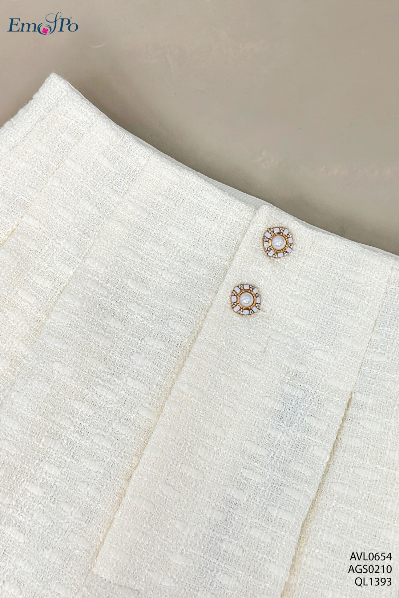 Áo gile dáng lửng cài khuy, đi bộ QL1393