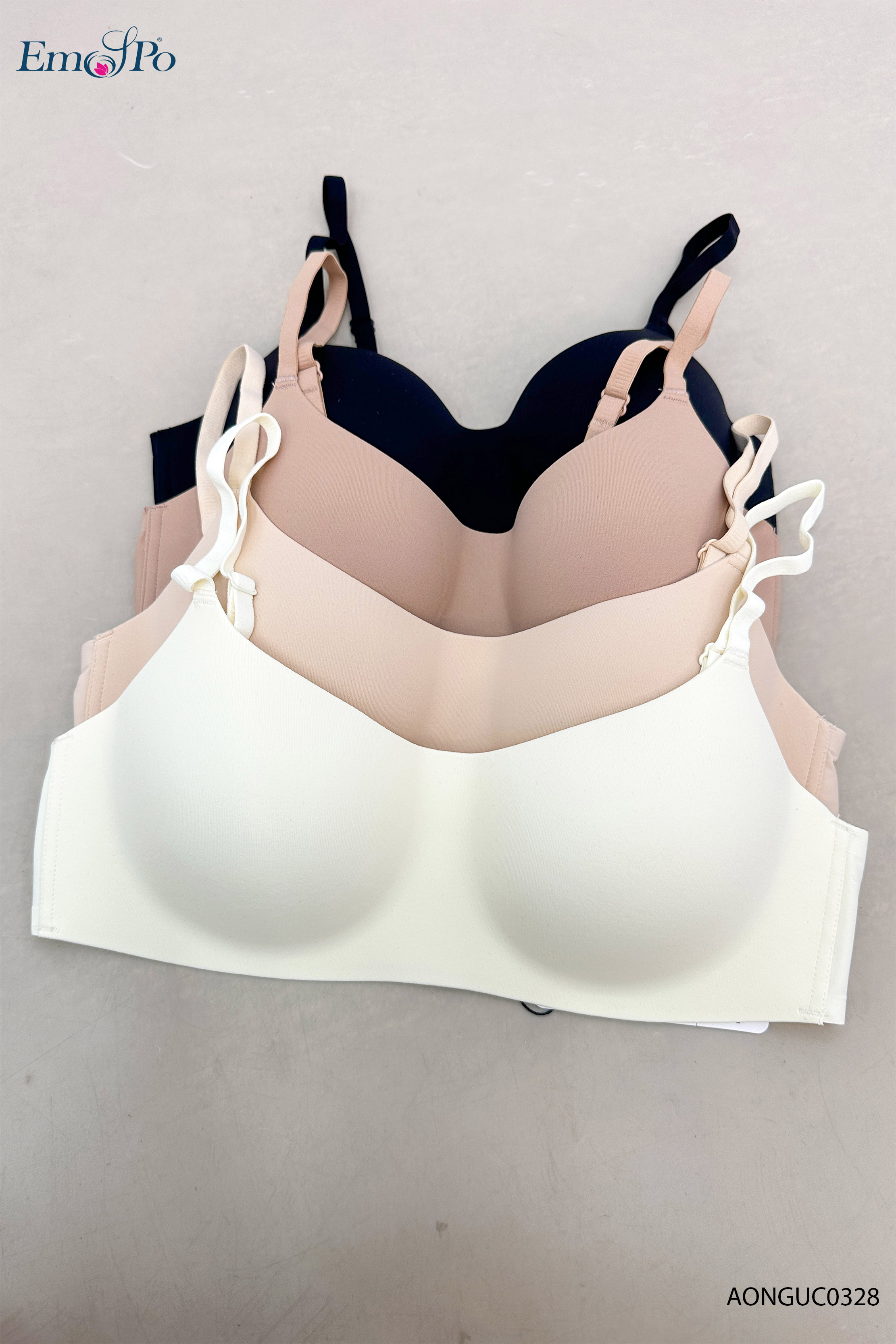 AONGUC0328 - Áo ngực bra trơn mỏng, không đệm