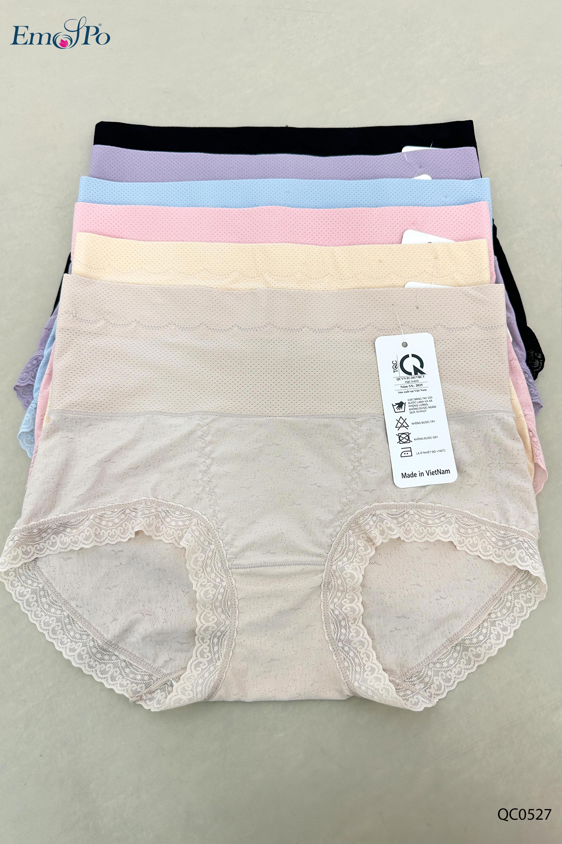 QC0527 - Quần lót thun lạnh thông hơi, cạp cao vừa
