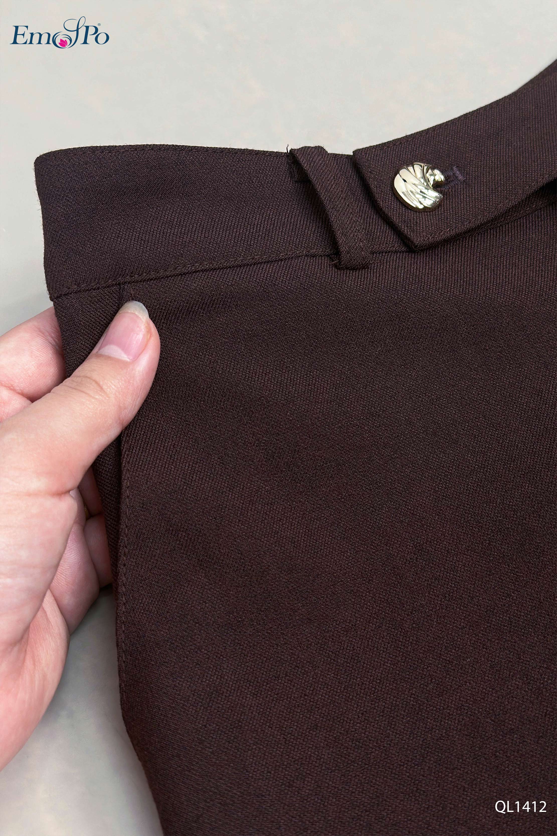 Quần suông ống rộng, túi chéo, đi bộ AVS0660