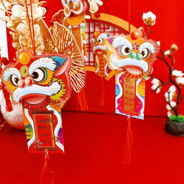 Set 6 dây treo chúc Tết Kì Lân 663