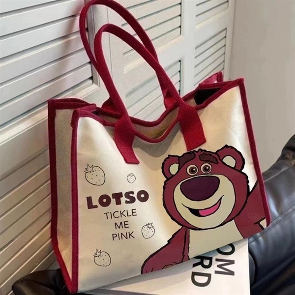 Túi tote vuông gấu lotso không khoá 813