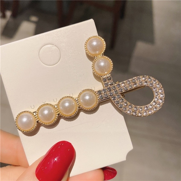 Kẹp mỏ vịt chéo ngọc đá 2472