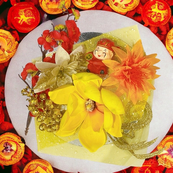 Set làm tháp tết thần tài hoa 730