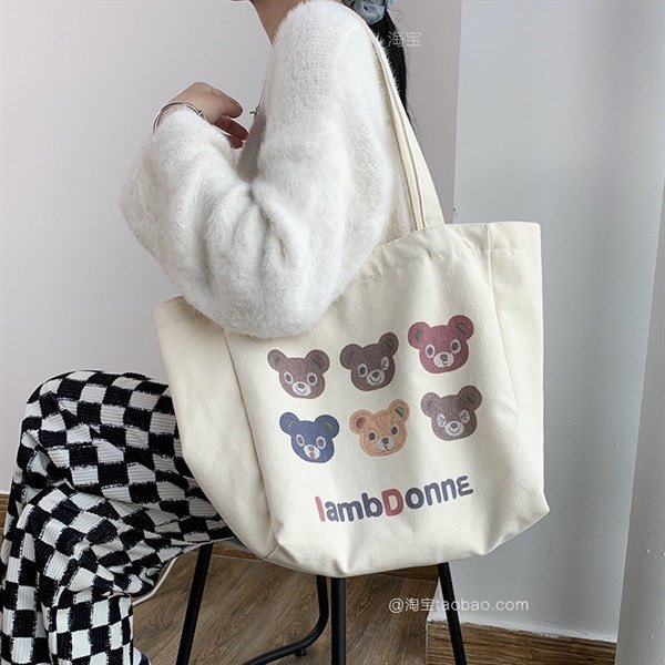 Túi tote bầu gấu iambdonne 11