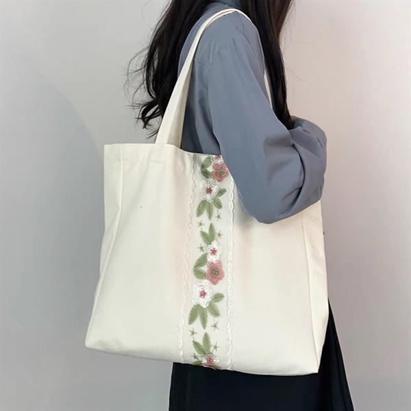 Túi tote lớn hoa voan 801