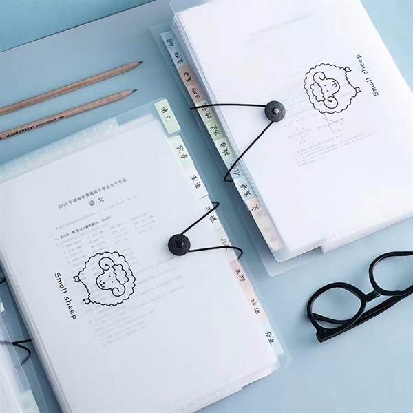 Bìa chia tài liệu 8 ngăn trong mờ 132