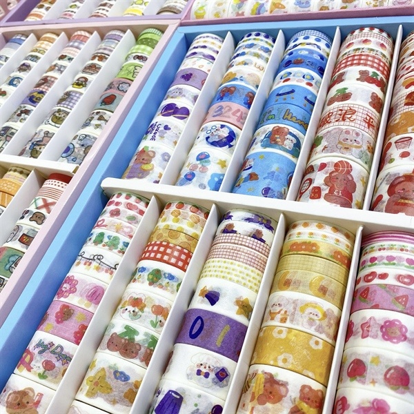 Washi Tape ép kim tách lẻ 235