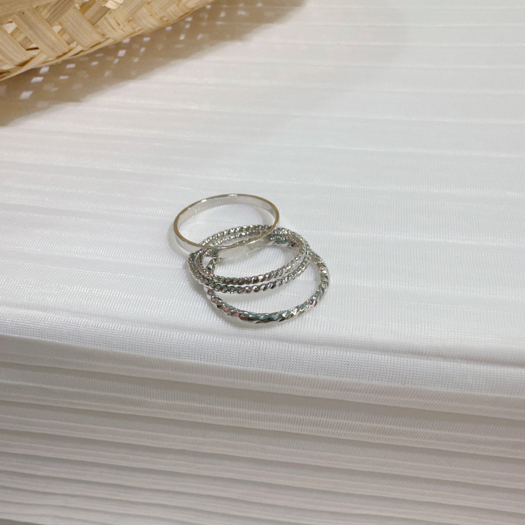 Set 4 chiếc nhẫn xi mạ mỏng 288