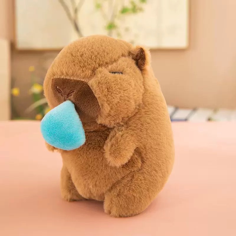 Gấu bông mini capybara rút mũi nhanh 884