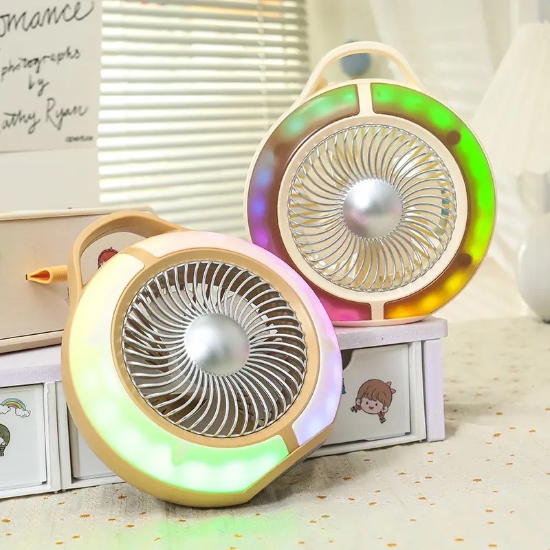 Quạt usb để bàn đèn led 630