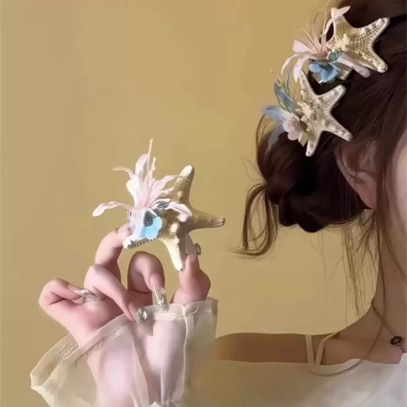 Kẹp mỏ vịt sao biển hoa 4322