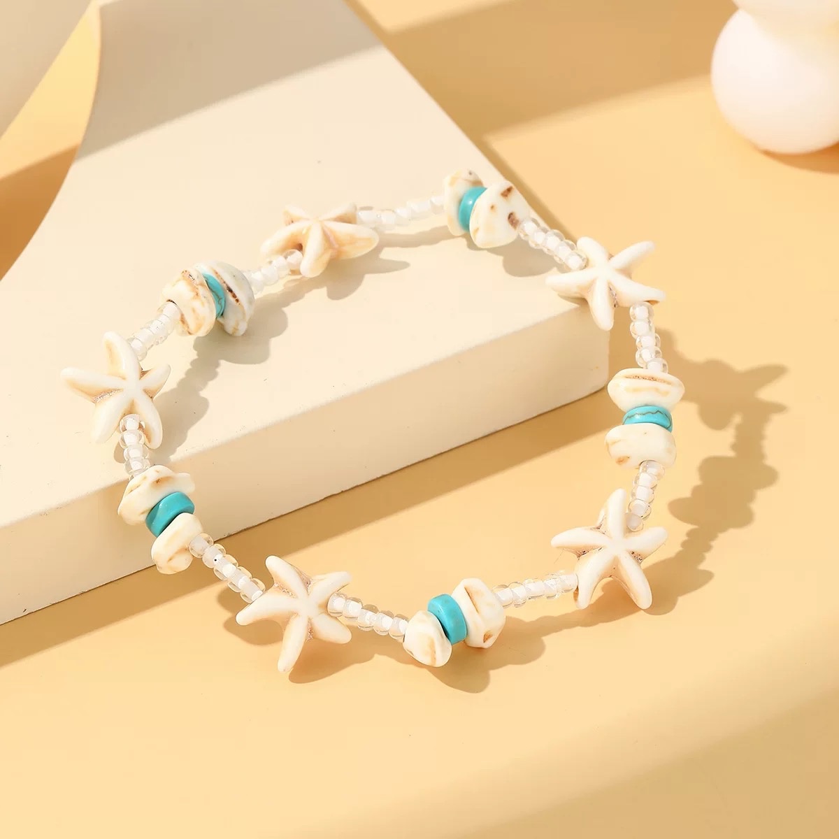 Vòng tay hạt sao biển vỏ ốc 160