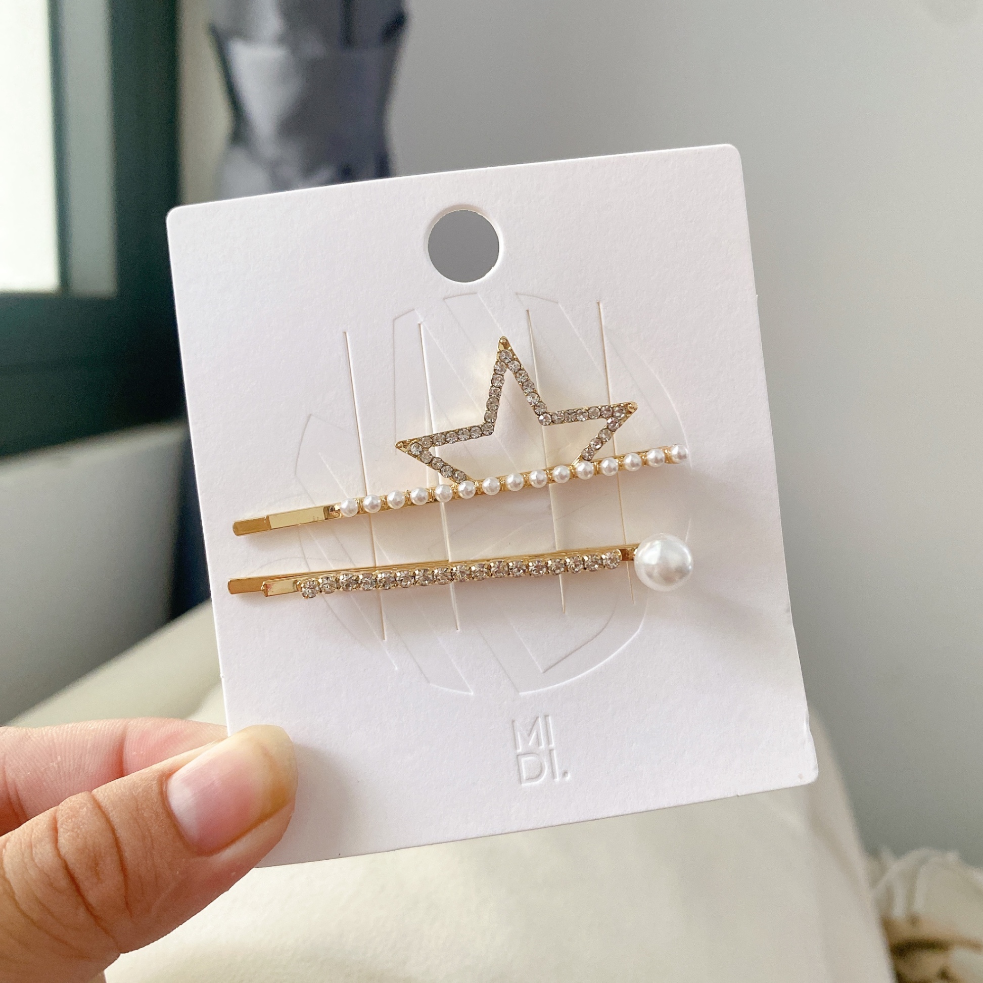 Sẻ 2 kẹp xước đá ngọc sao 4367