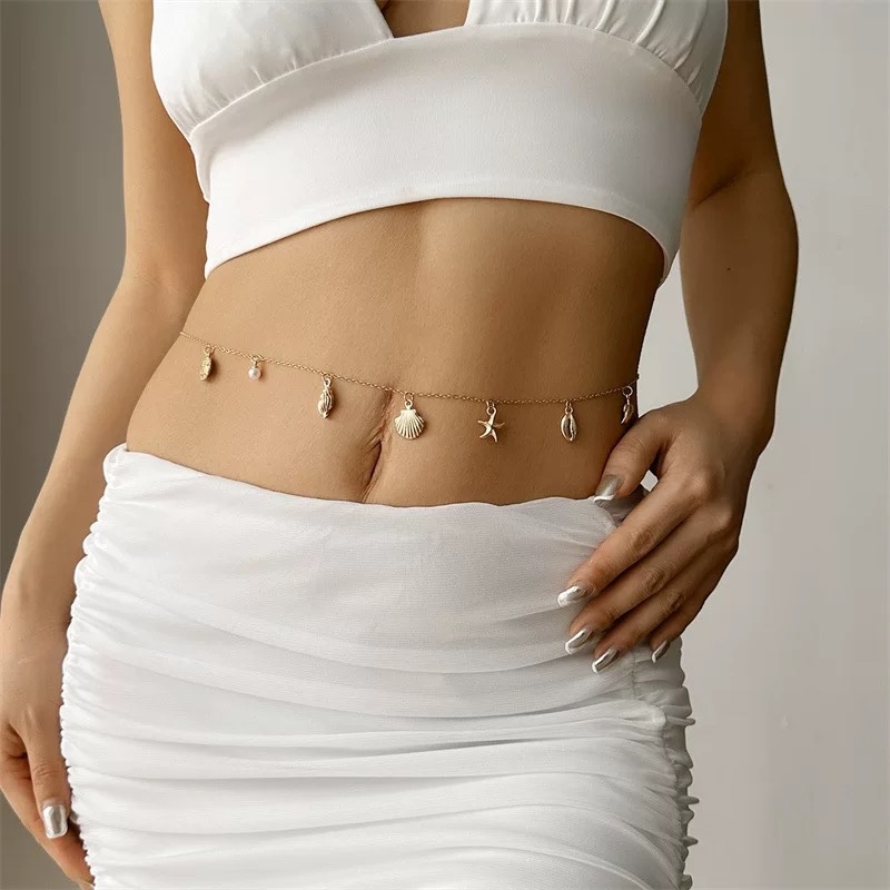 Belt bụng charm biển 383